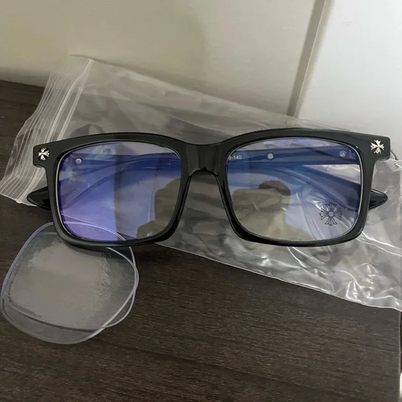 Chrome Hearts 2271 Black Square Frame Glasses - Picture 2 of 5